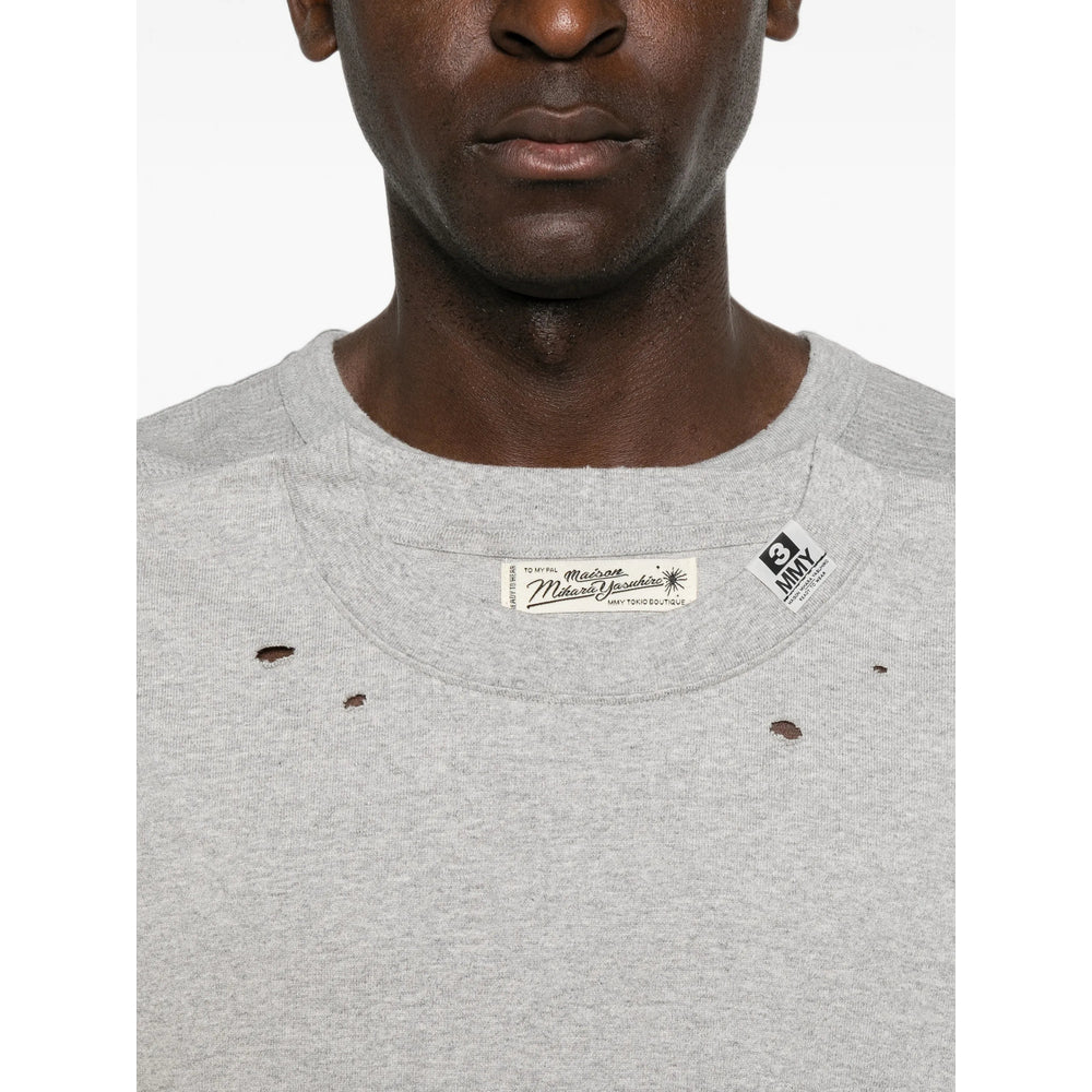 Maison Mihara Yasuhiro Grey T-Shirts & Vests - T-Shirts Men MAISON MIHARA YASUHIRO