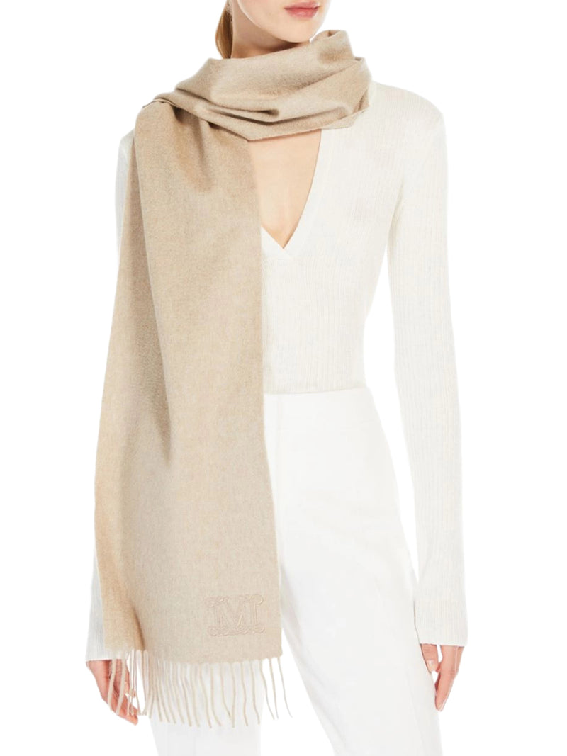 Max Mara Women Cashmere Stole With Monogram Embroidery MAX MARA
