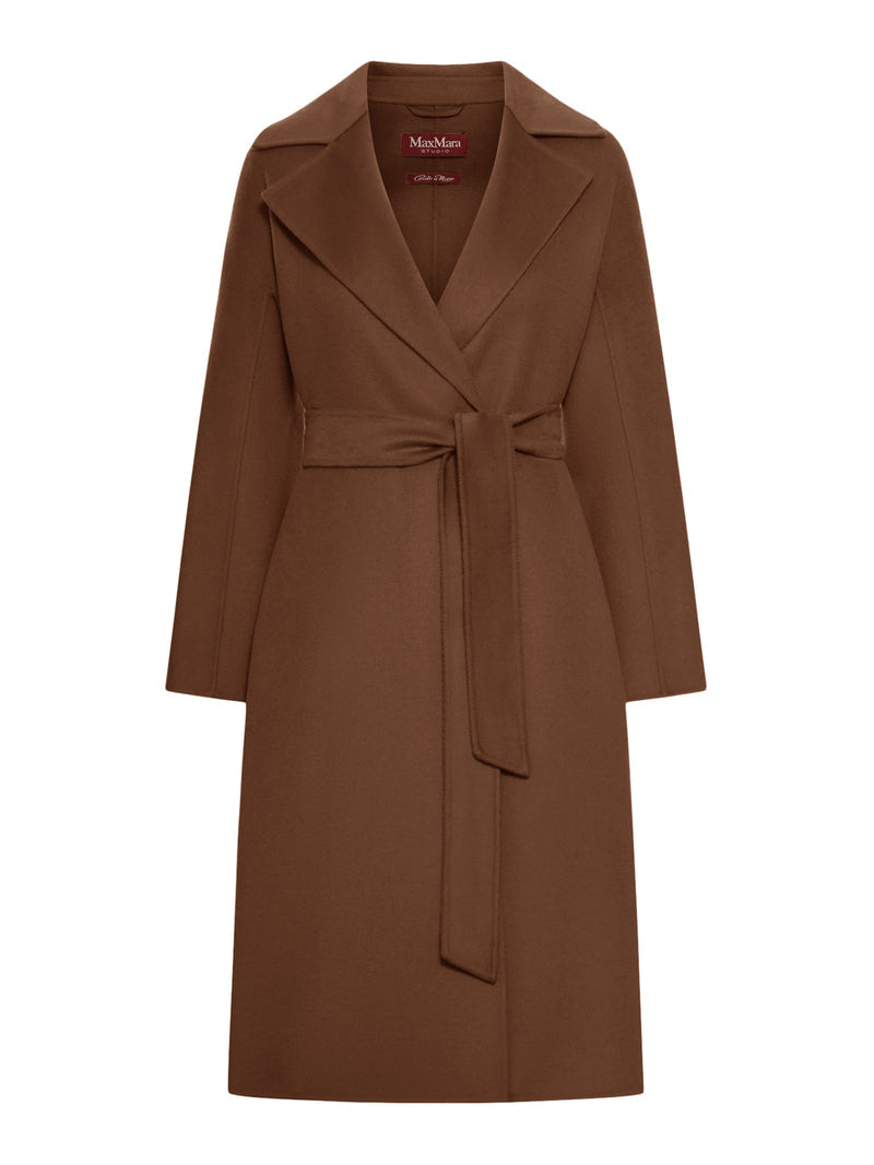 Max Mara Studio Women Cashmere Coat With Belt MAX MARA STUDIO