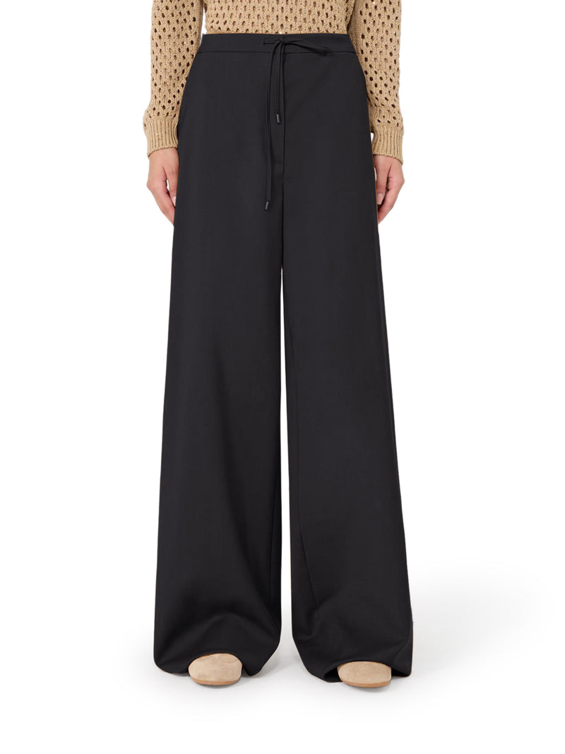 Max Mara Studio Women Lightweight Wool Canvas Trousers MAX MARA STUDIO