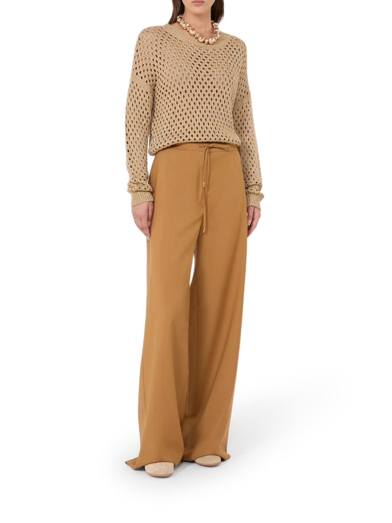 Max Mara Studio Women Lightweight Wool Canvas Trousers MAX MARA STUDIO