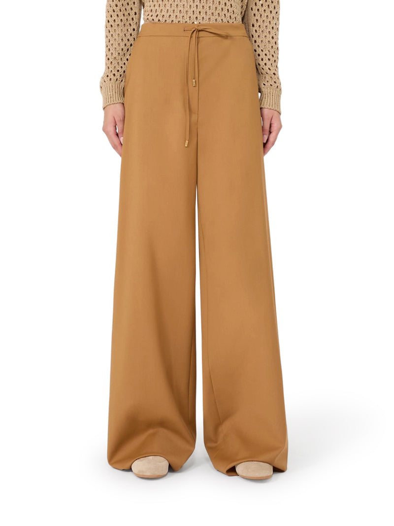 Max Mara Studio Women Lightweight Wool Canvas Trousers MAX MARA STUDIO