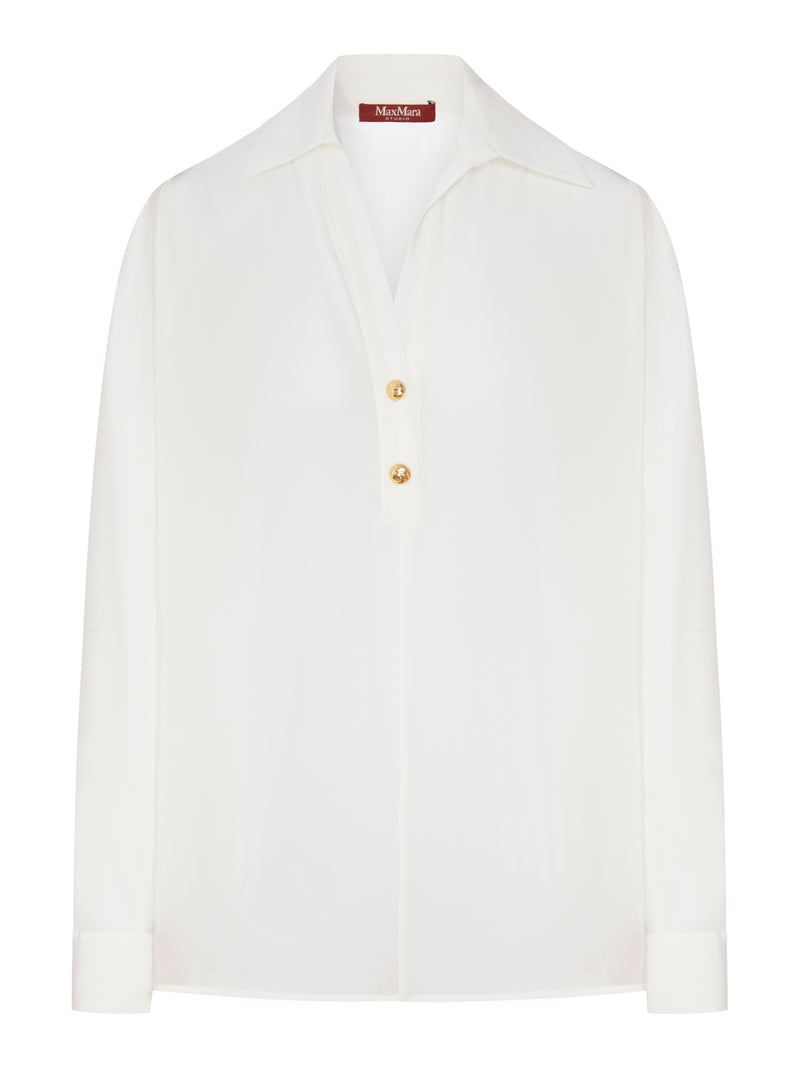 Max Mara Studio Women Crepe De Chine Polo Shirt MAX MARA STUDIO