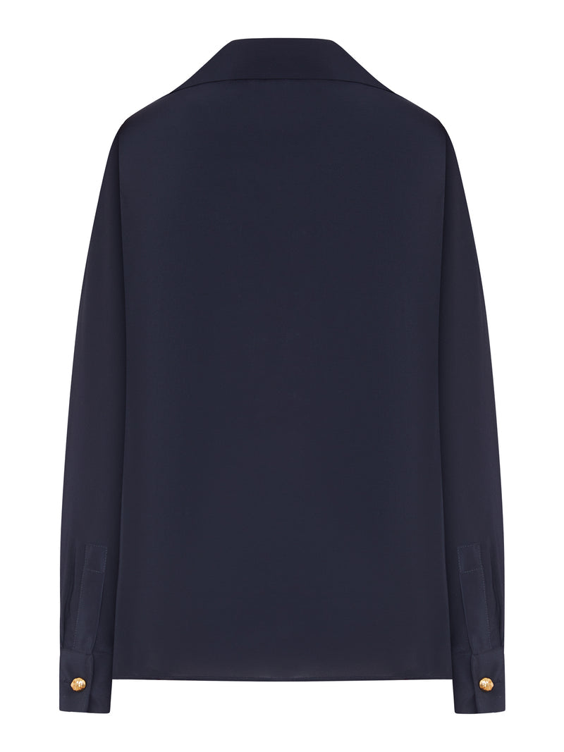 Max Mara Studio Women Crepe De Chine Polo Shirt MAX MARA STUDIO