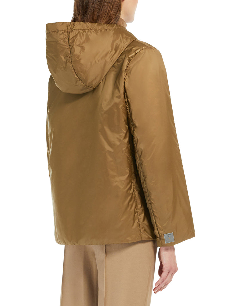 Max Mara The Cube Women Padded Jacket With Hood In Waterproof Canvas MAX MARA THE CUBE
