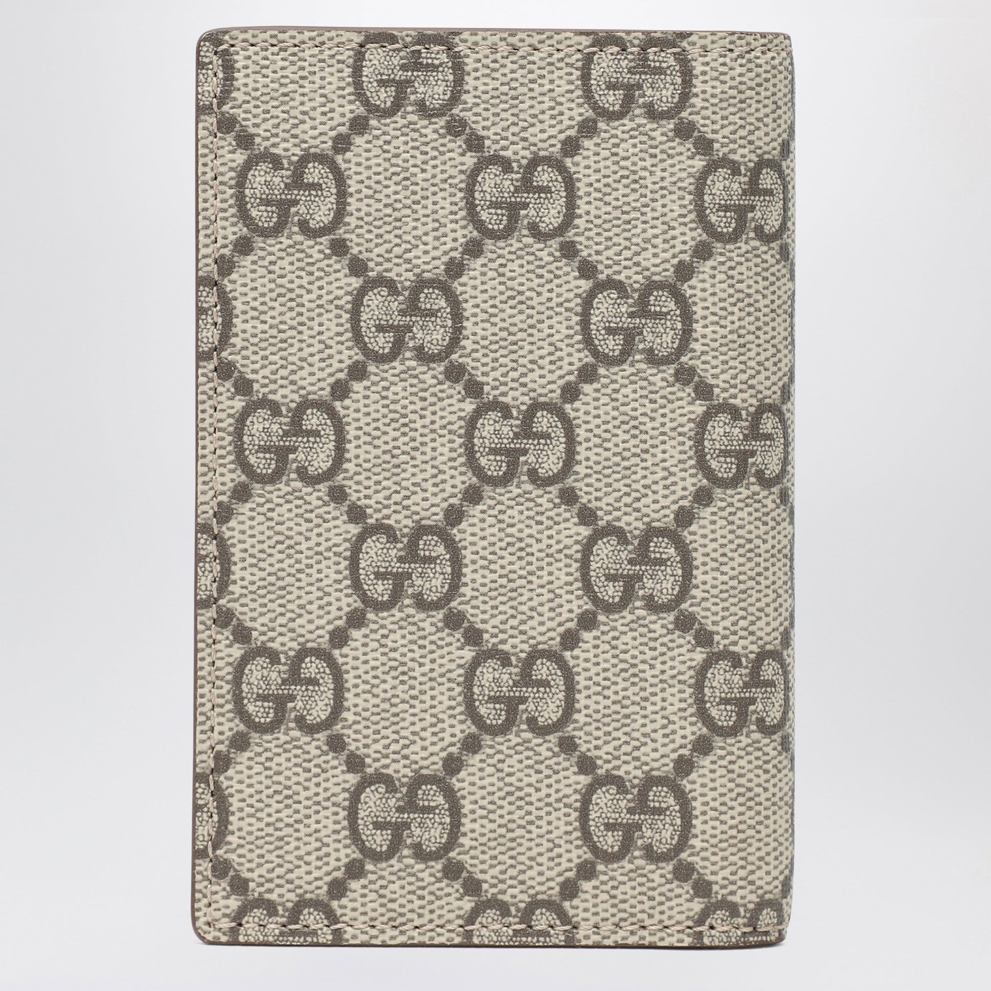 Gucci Gg Supreme Fabric Wallet In Beige/Ebony Men GUCCI