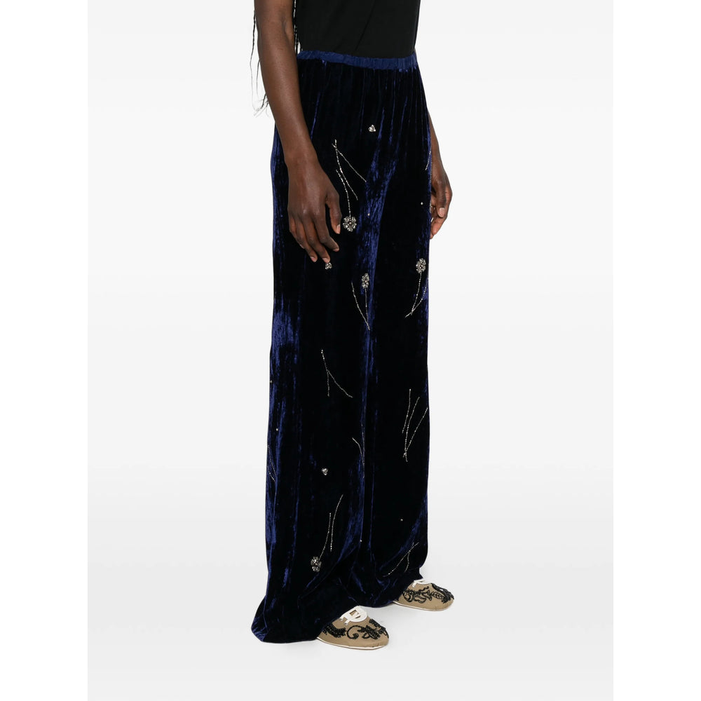 Forte Forte Blue Trousers - Palazzo Pants Women FORTE FORTE