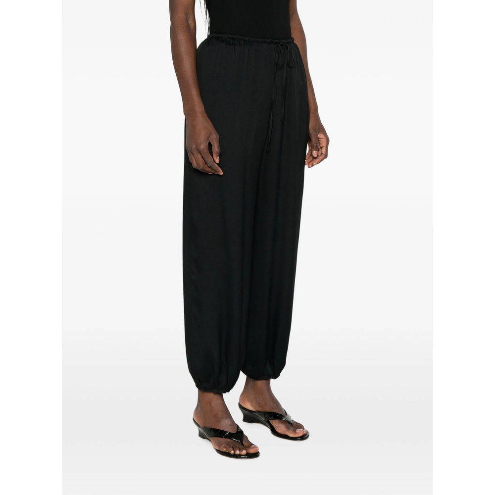 Forte Forte Black Trousers - Straight Trousers Women FORTE FORTE