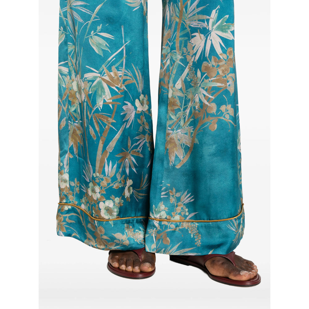 Forte Forte Blue Trousers - Palazzo Pants Women FORTE FORTE