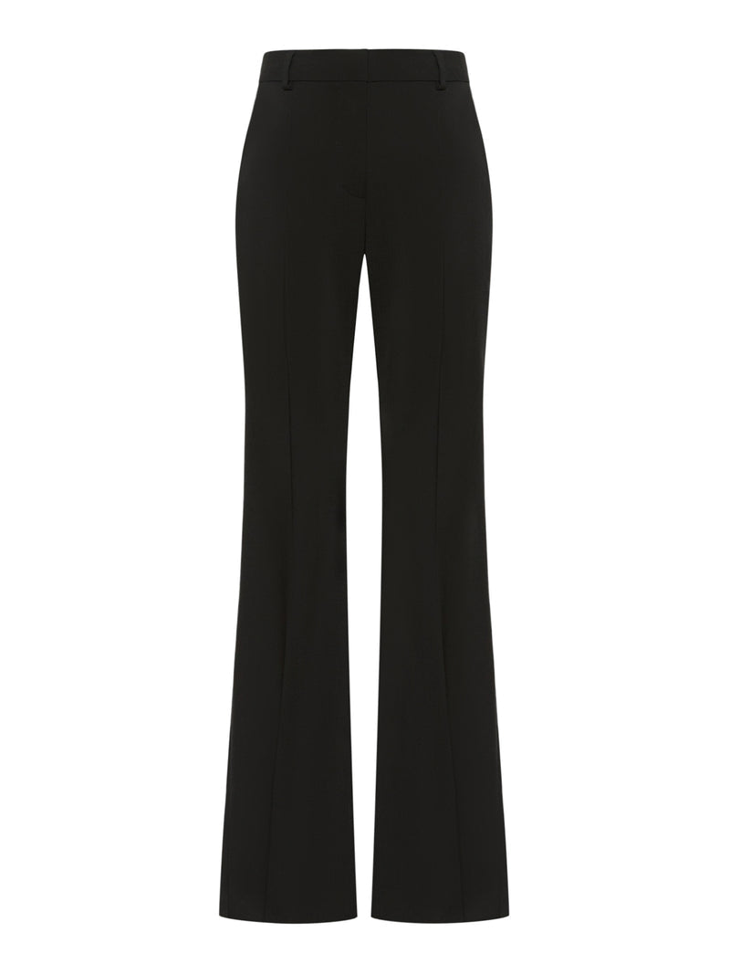 Sportmax Women Flared Trousers In Pure Natural Stretch Wool SPORTMAX