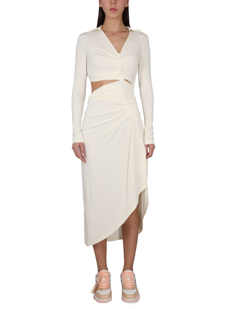 Off-White Women Dress With Ruffles OFF-WHITE