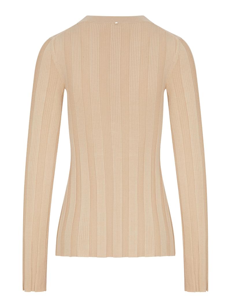 Sportmax Women Slim Ribbed Viscose Cardigan SPORTMAX