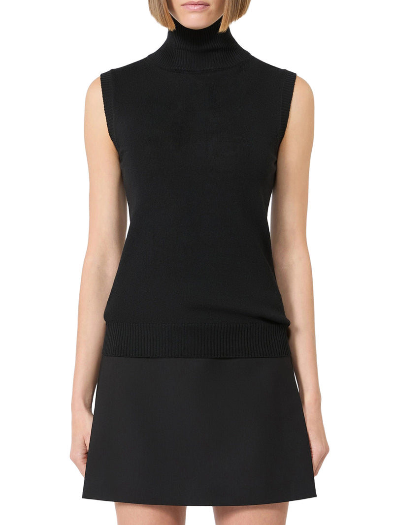 Sportmax Women Sleeveless Top In Pure Wool SPORTMAX