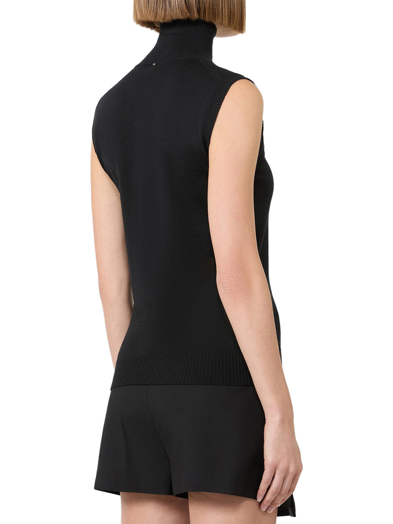 Sportmax Women Sleeveless Top In Pure Wool SPORTMAX