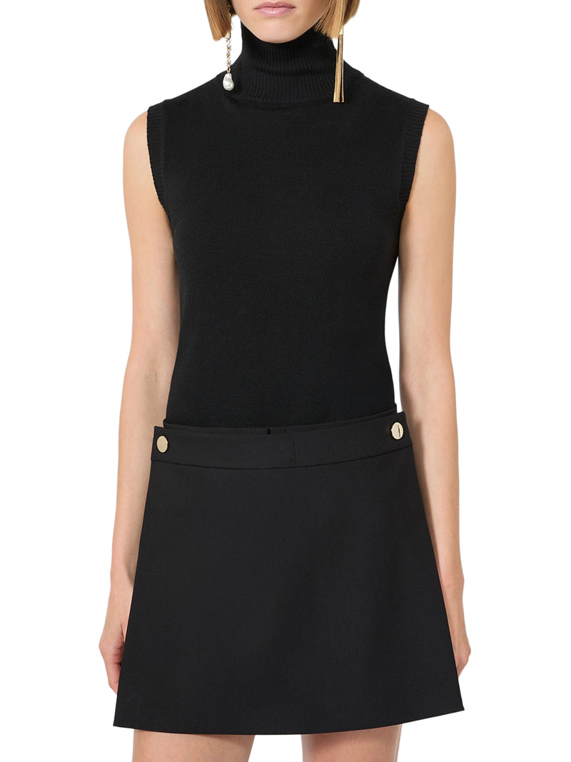 Sportmax Women Sleeveless Top In Pure Wool SPORTMAX