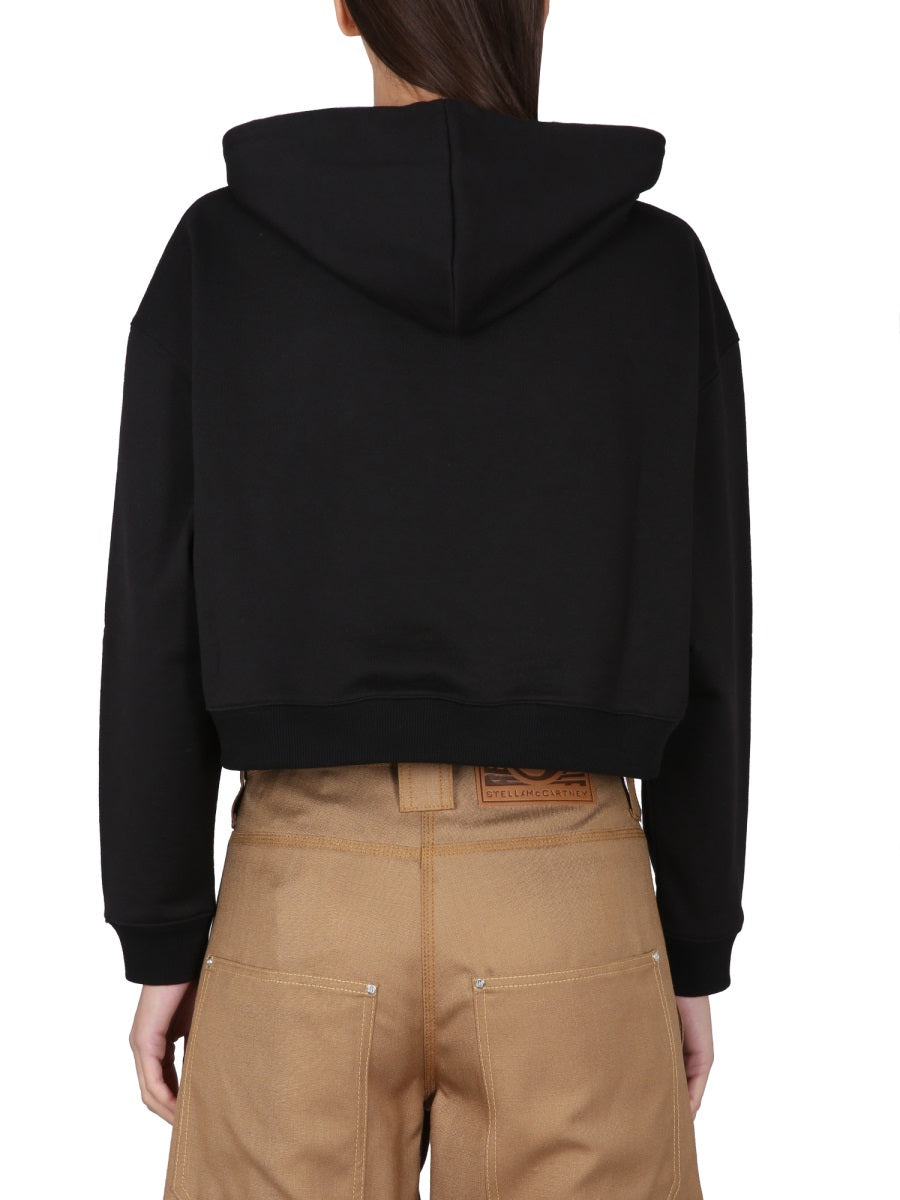 Stella Mccartney Women Cropped Sweatshirt With Logo STELLA MCCARTNEY