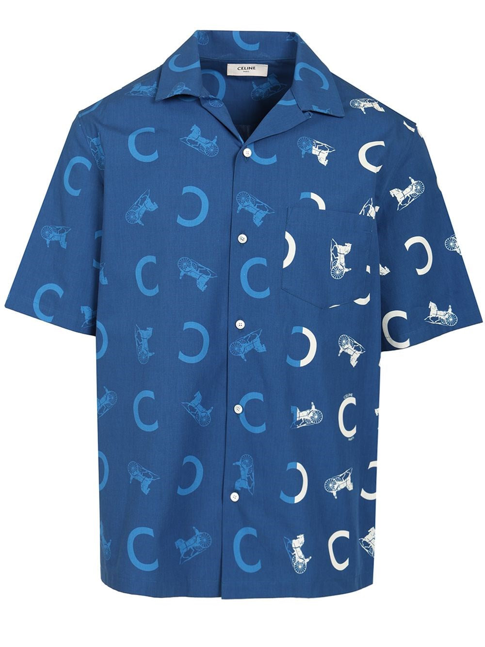 Celine Men Cotton Bowling Shirt CELINE