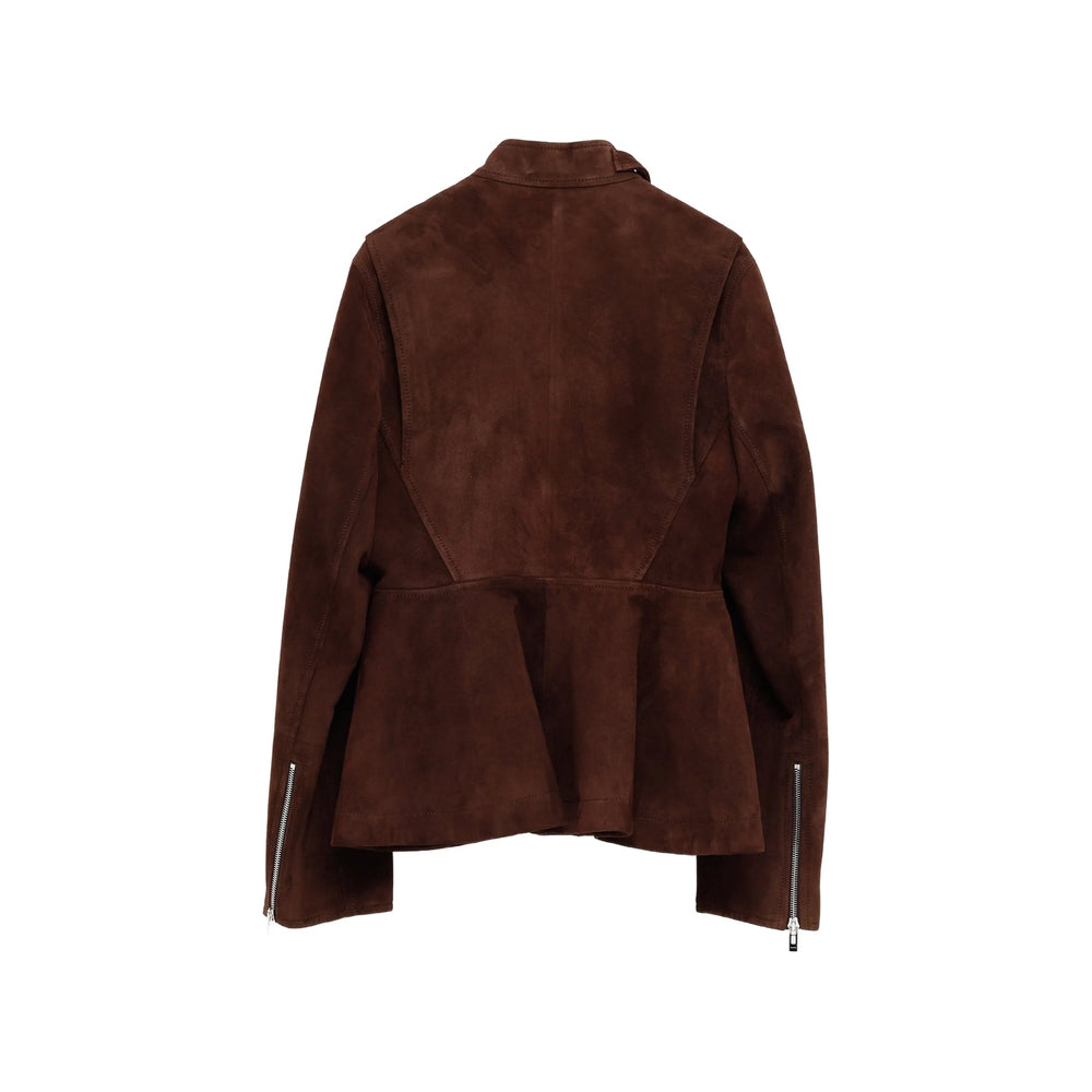 Alaïa Brown Jackets - Leather Jackets Women ALAIA