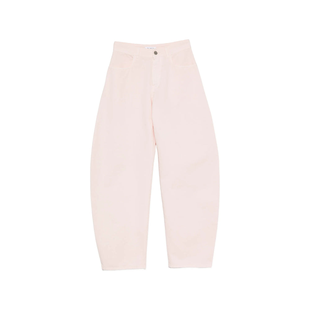 Alaïa Pink Denim - Tapered Jeans Women ALAIA