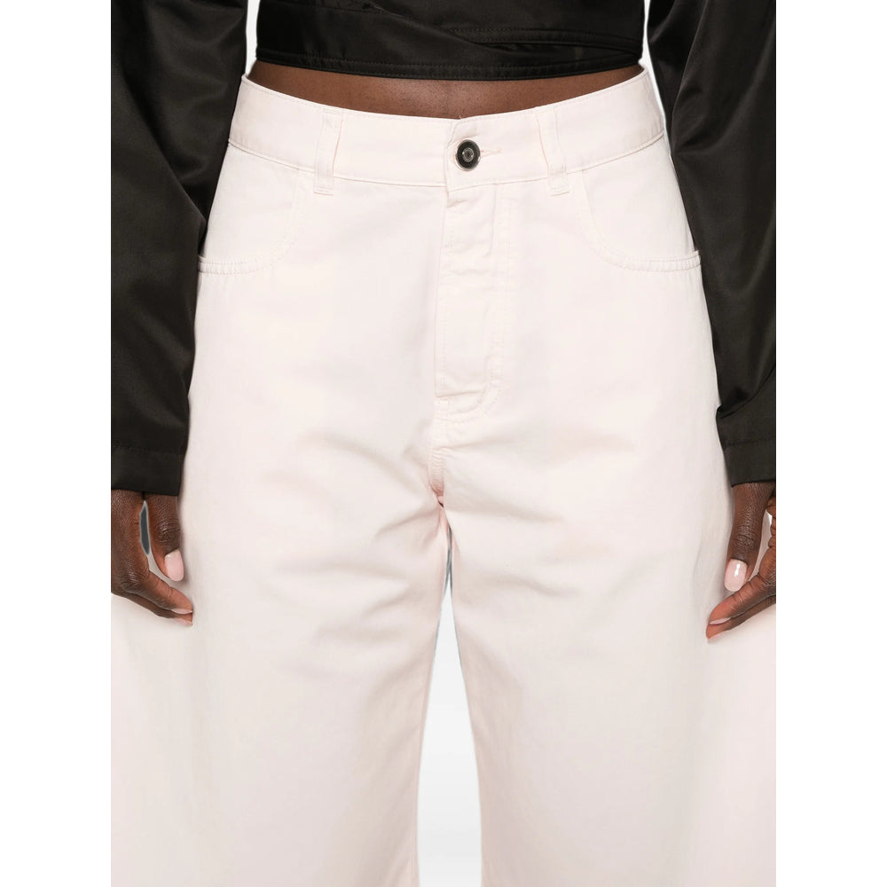 Alaïa Pink Denim - Tapered Jeans Women ALAIA