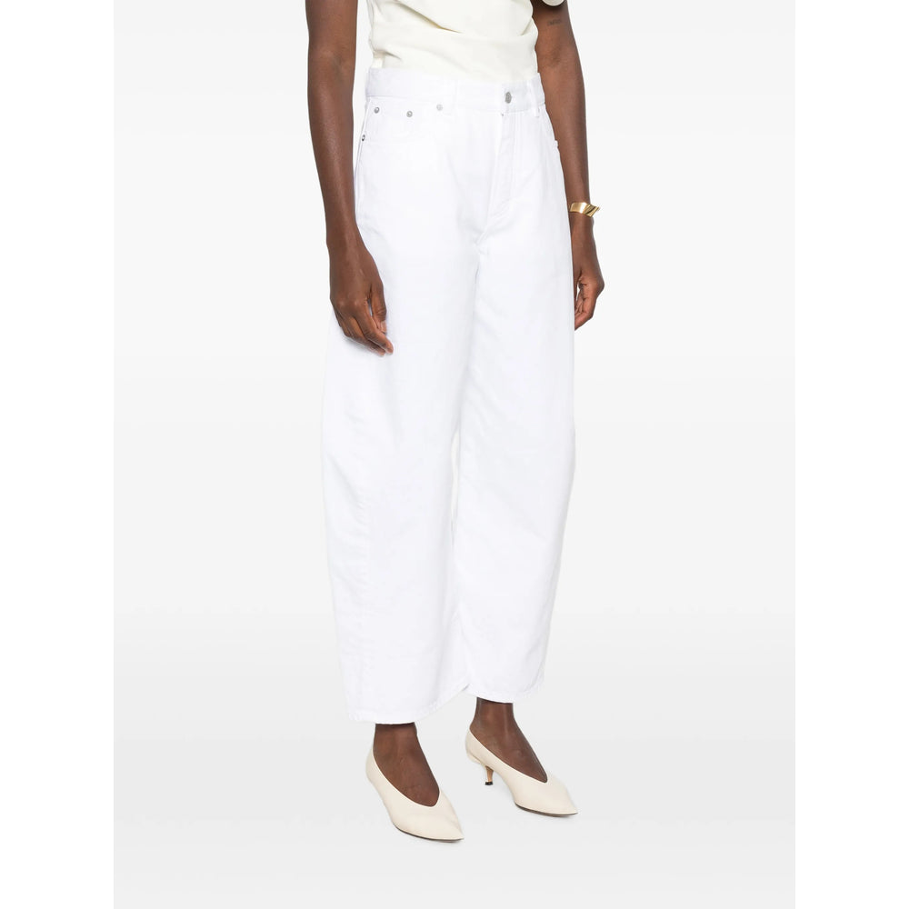 Alaïa White Denim - Wide-Leg Jeans Women ALAIA