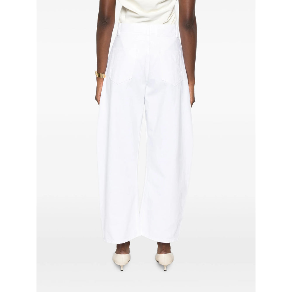 Alaïa White Denim - Wide-Leg Jeans Women ALAIA