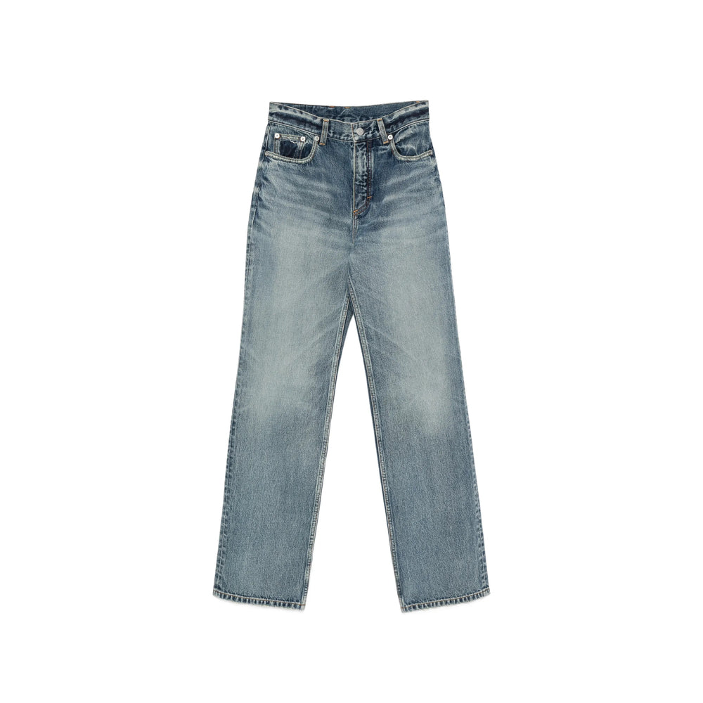 Alaïa Blue Denim - Straight-Leg Jeans Women ALAIA