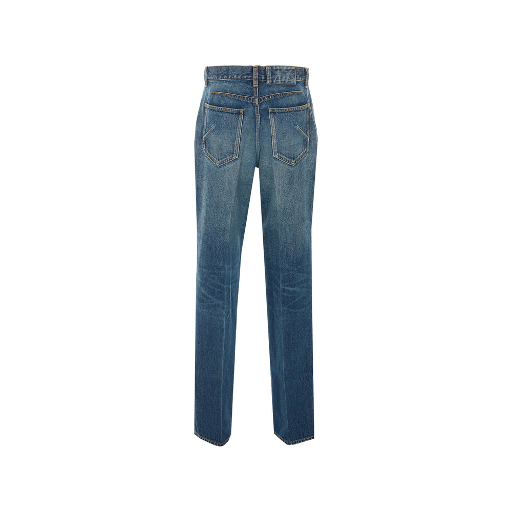 Alaïa Blue Denim - Bootcut Jeans Women ALAIA