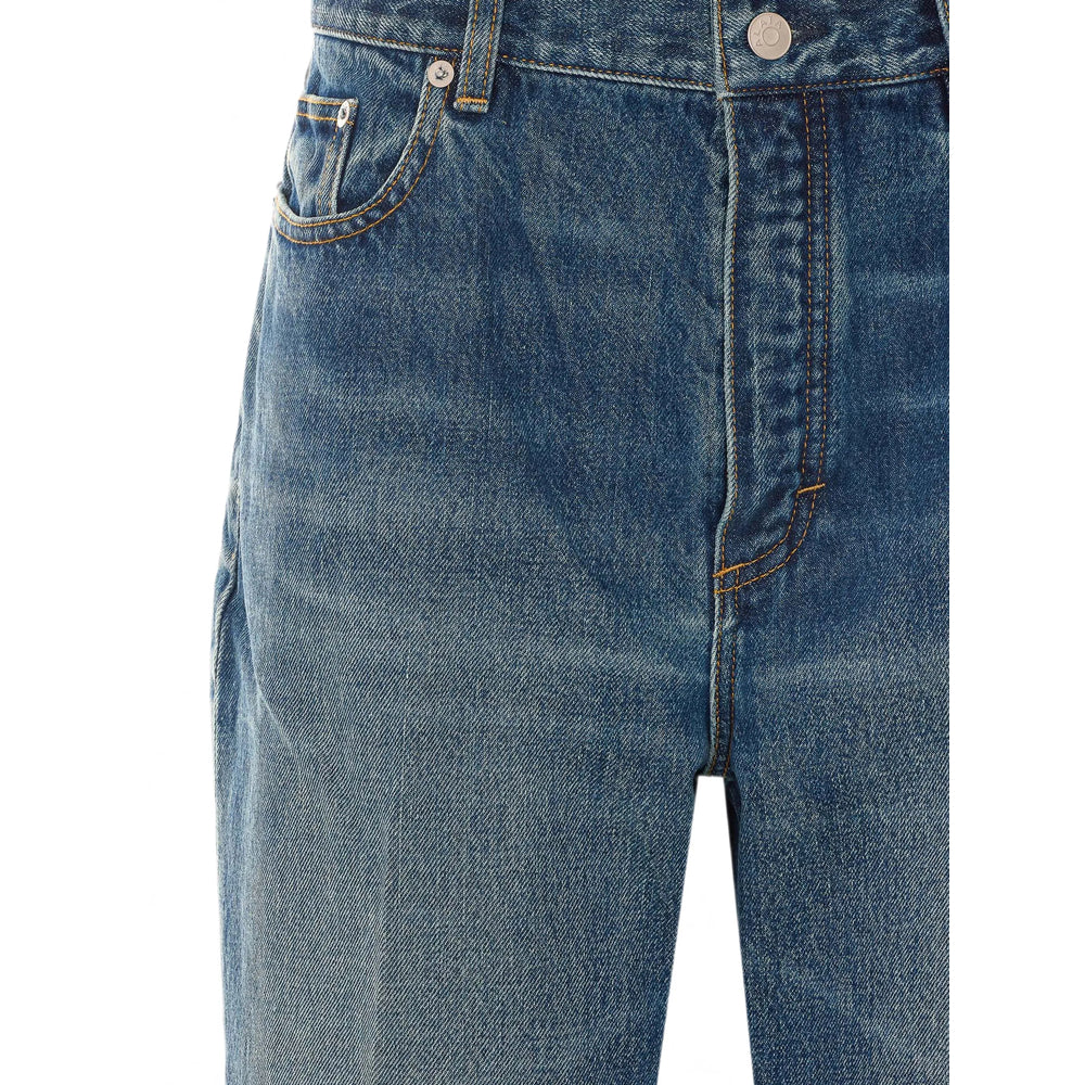 Alaïa Blue Denim - Bootcut Jeans Women ALAIA