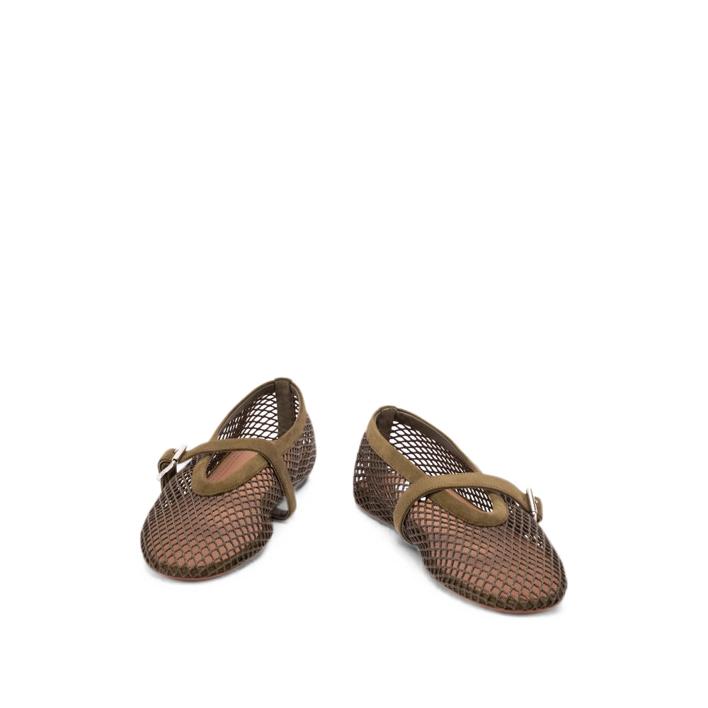 Alaïa White Ballet Flats Women ALAIA