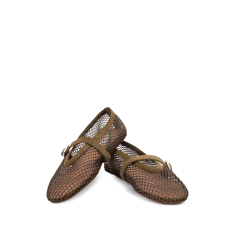 Alaïa White Ballet Flats Women ALAIA