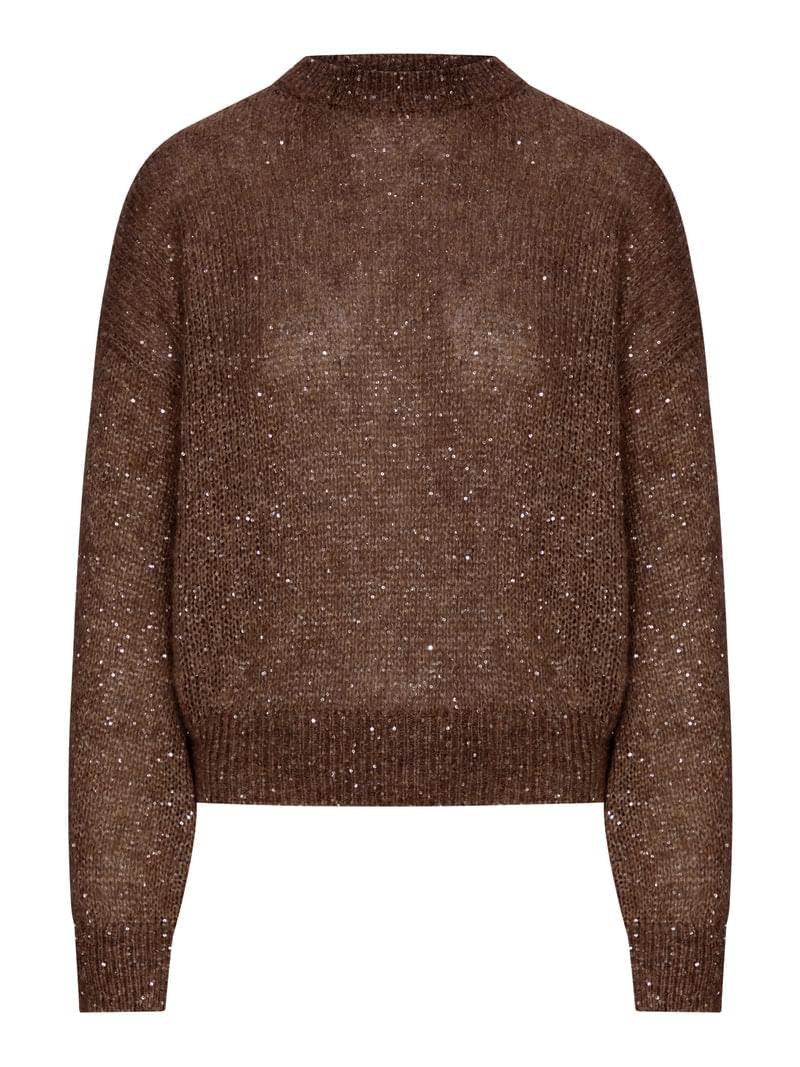 Brunello Cucinelli Women Lurex Yarn Sweater With Sequins BRUNELLO CUCINELLI