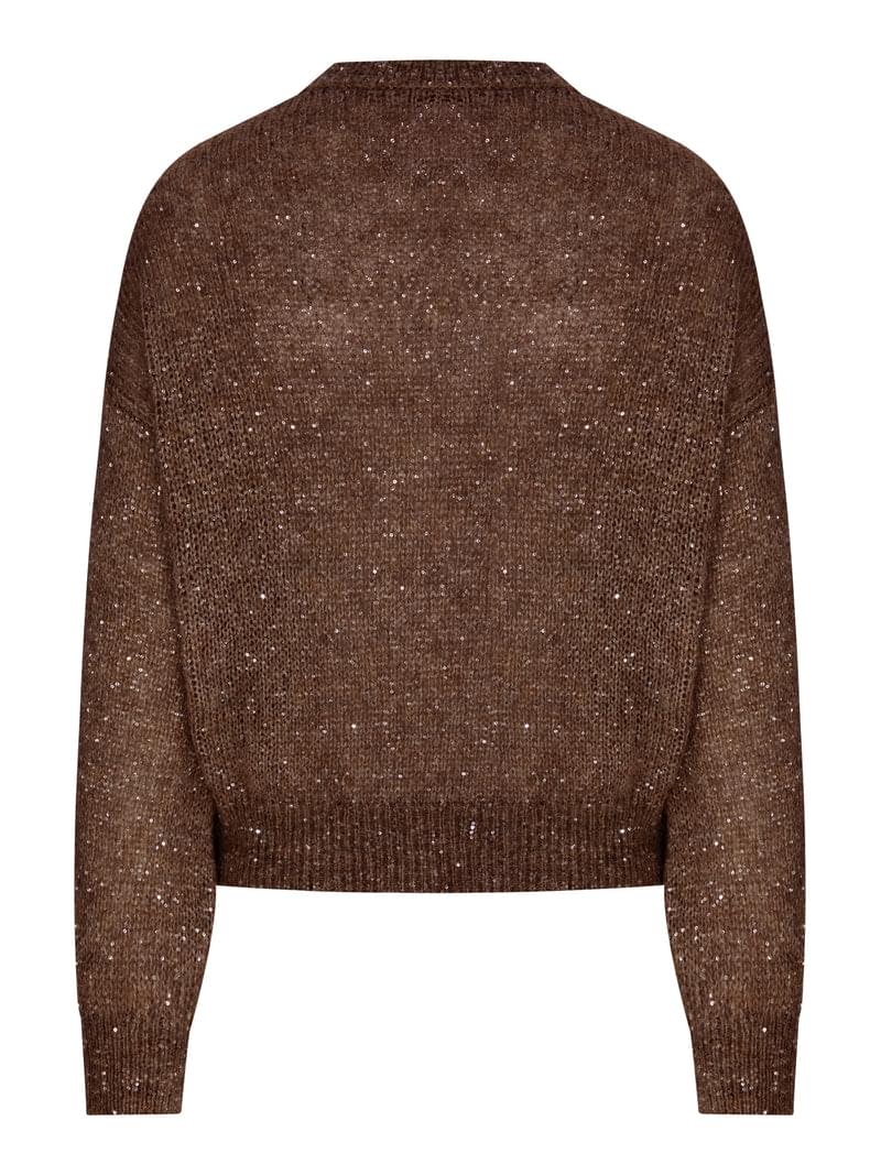 Brunello Cucinelli Women Lurex Yarn Sweater With Sequins BRUNELLO CUCINELLI