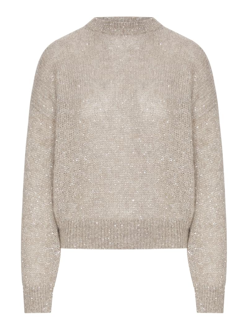 Brunello Cucinelli Women Lurex Yarn Sweater With Sequins BRUNELLO CUCINELLI