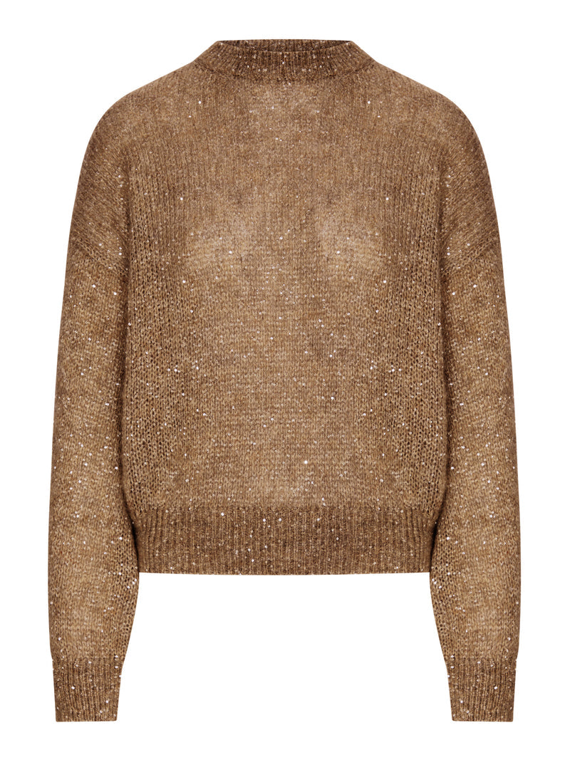 Brunello Cucinelli Women Lurex Yarn Sweater With Sequins BRUNELLO CUCINELLI