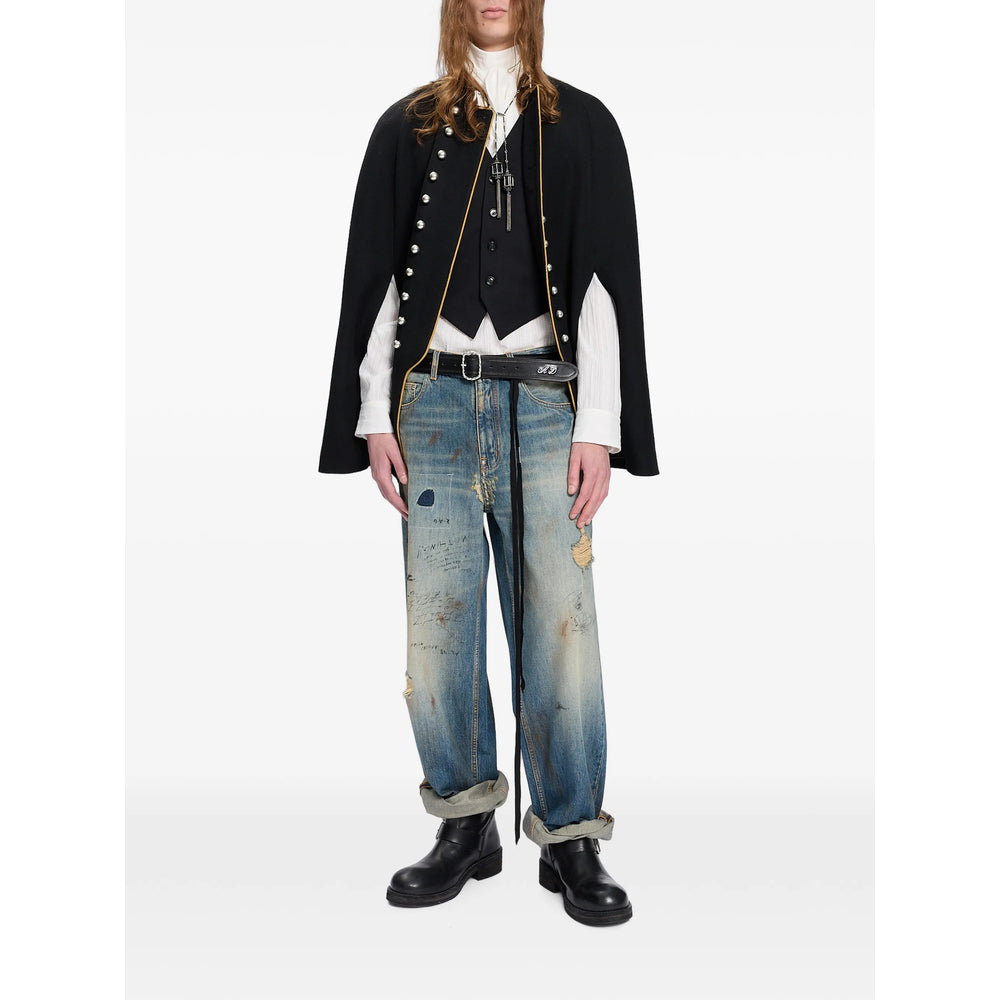 Ann Demeulemeester Black Jackets - Waistcoats & Gilets Men ANN DEMEULEMEESTER