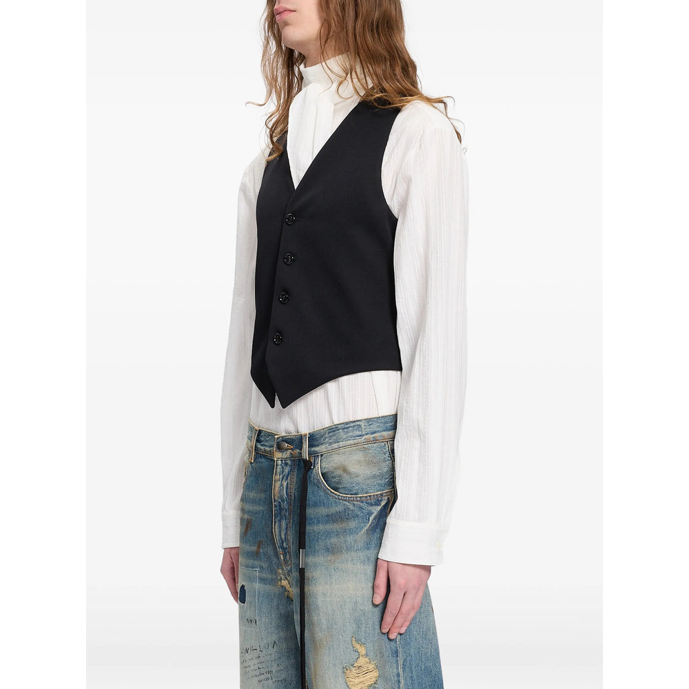 Ann Demeulemeester Black Jackets - Waistcoats & Gilets Men ANN DEMEULEMEESTER