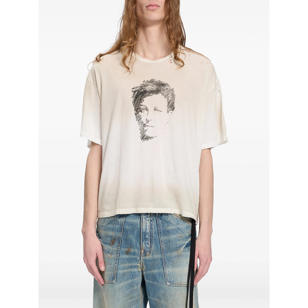 Ann Demeulemeester White T-Shirts & Vests - T-Shirts Men ANN DEMEULEMEESTER