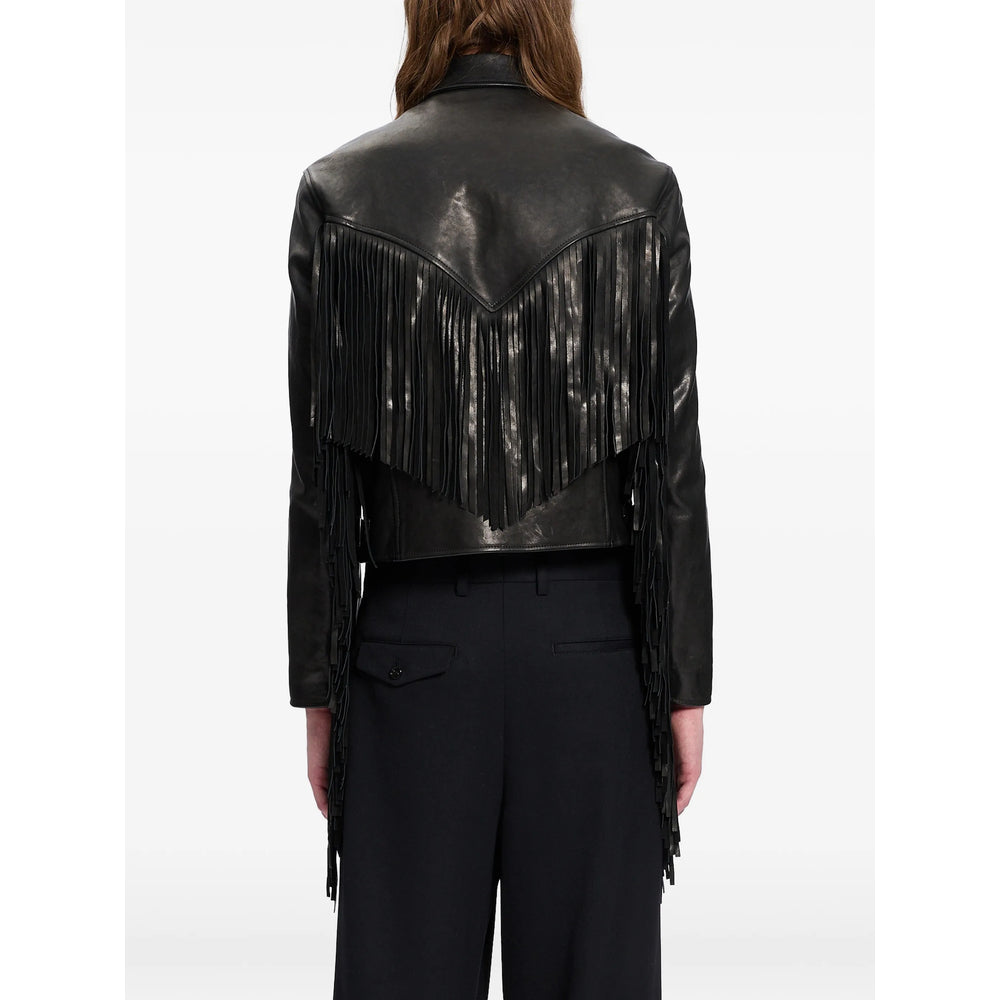 Ann Demeulemeester Black Jackets - Leather Jackets Men ANN DEMEULEMEESTER