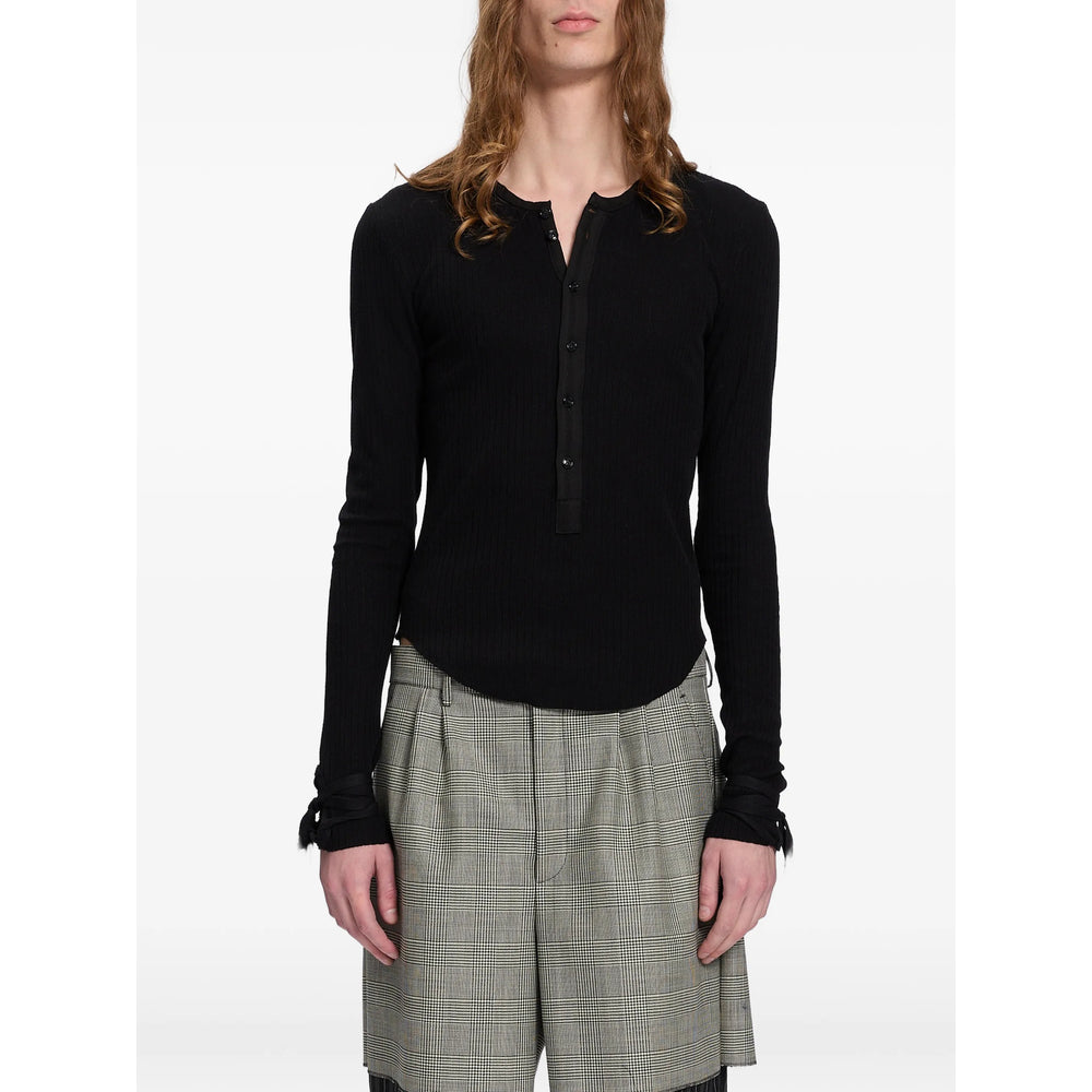 Ann Demeulemeester Black T-Shirts & Vests - T-Shirts Men ANN DEMEULEMEESTER
