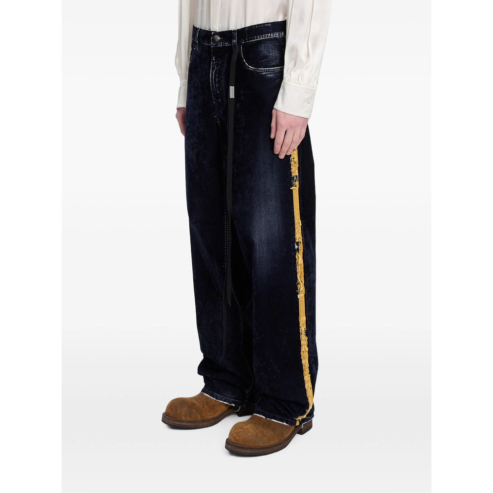 Ann Demeulemeester Blue Denim - Wide-Leg Jeans Men ANN DEMEULEMEESTER