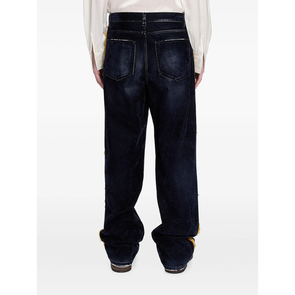 Ann Demeulemeester Blue Denim - Wide-Leg Jeans Men ANN DEMEULEMEESTER