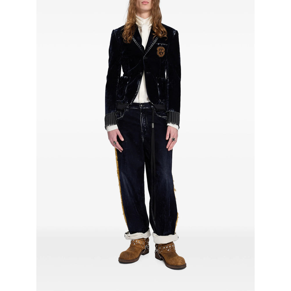 Ann Demeulemeester Blue Denim - Wide-Leg Jeans Men ANN DEMEULEMEESTER