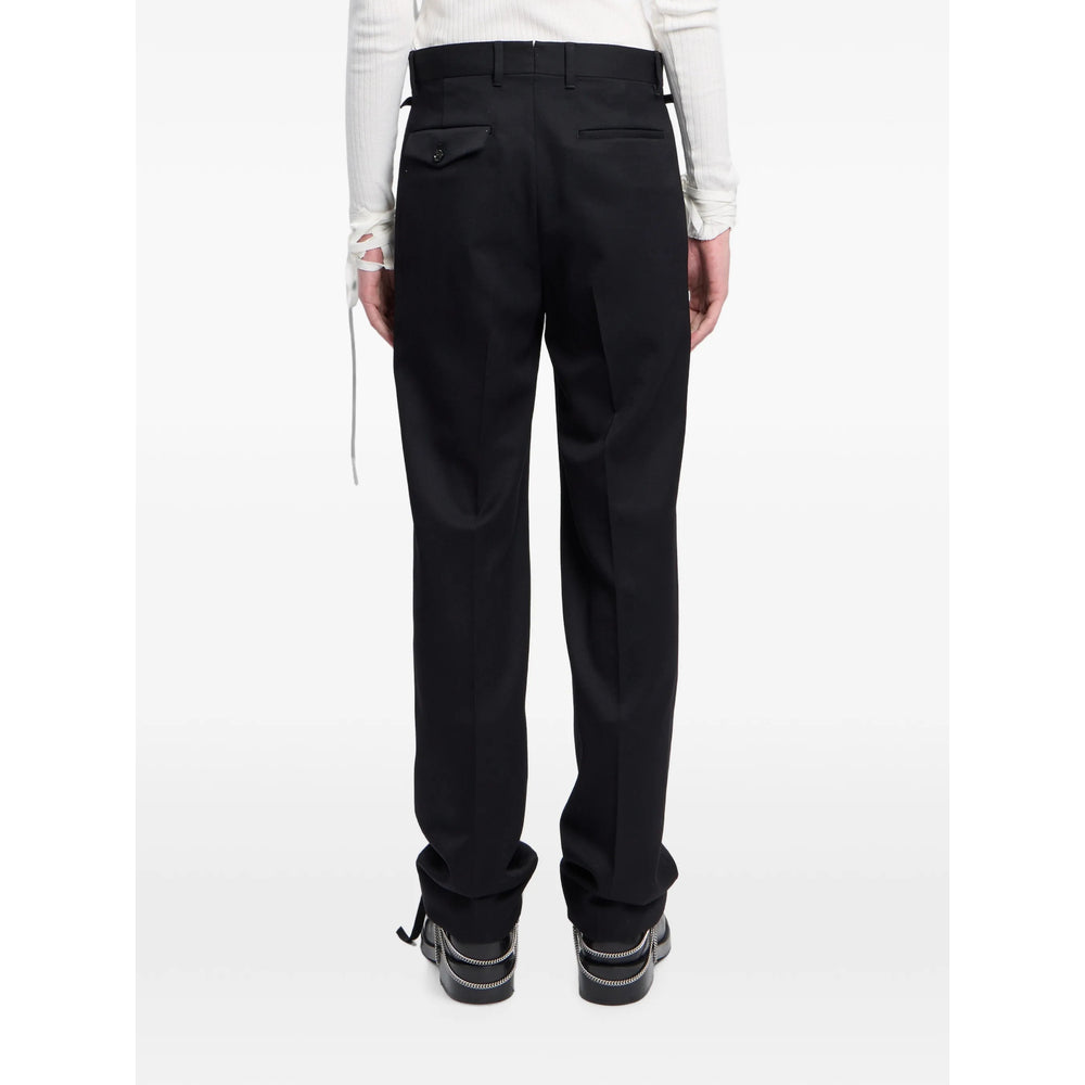 Ann Demeulemeester Black Trousers - Tailored Trousers Men ANN DEMEULEMEESTER