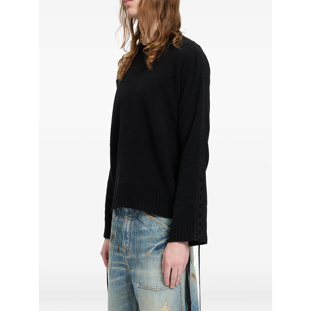 Ann Demeulemeester Black Sweaters & Knitwear - Jumpers Men ANN DEMEULEMEESTER