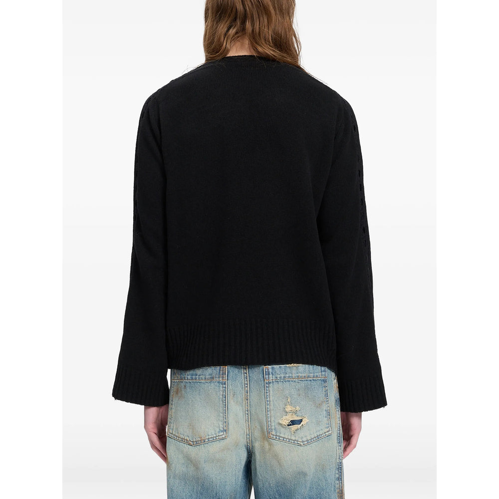 Ann Demeulemeester Black Sweaters & Knitwear - Jumpers Men ANN DEMEULEMEESTER