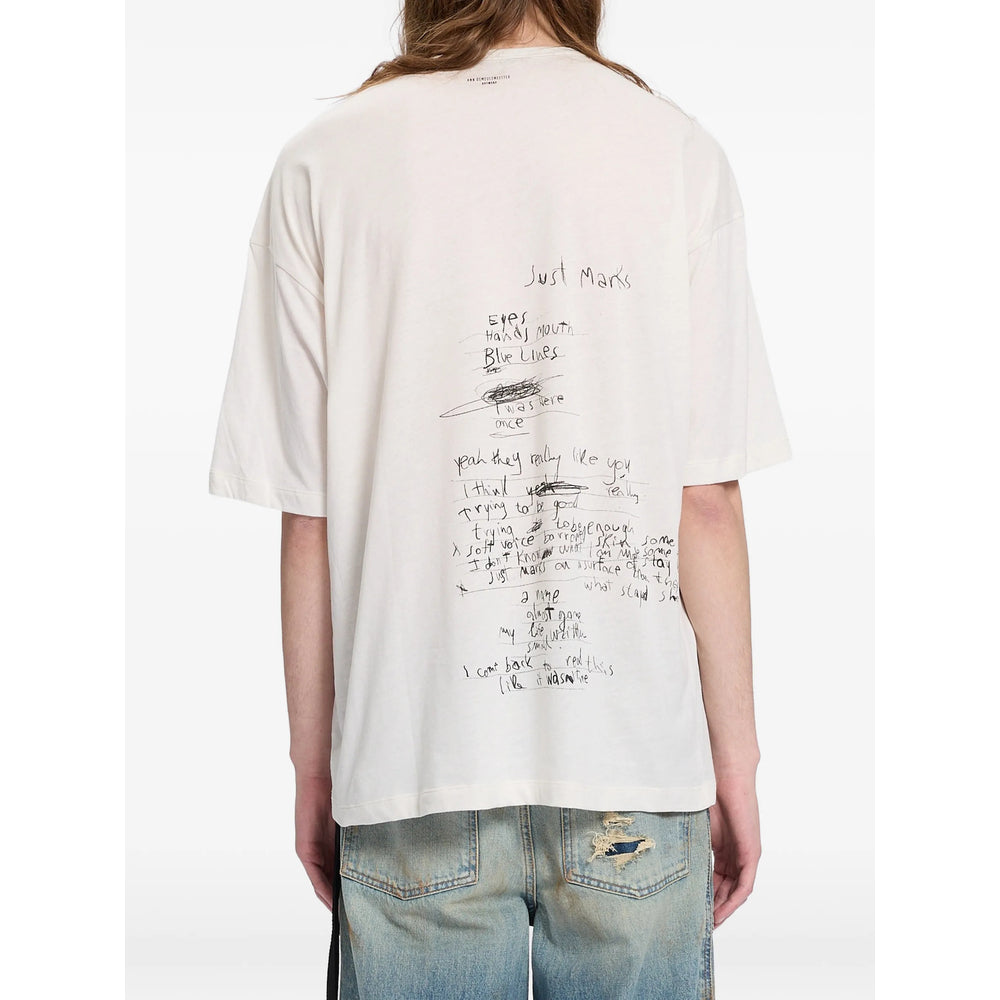 Ann Demeulemeester White T-Shirts & Vests - T-Shirts Men ANN DEMEULEMEESTER