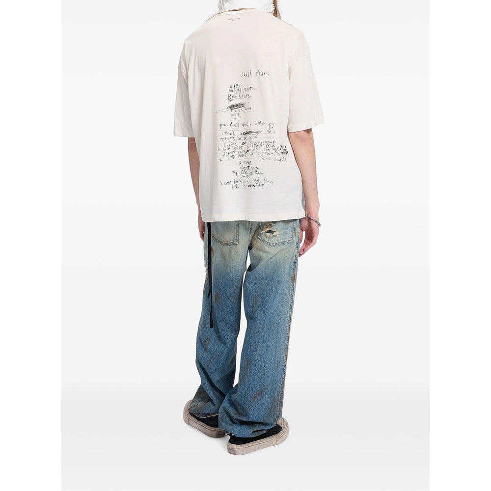 Ann Demeulemeester White T-Shirts & Vests - T-Shirts Men ANN DEMEULEMEESTER
