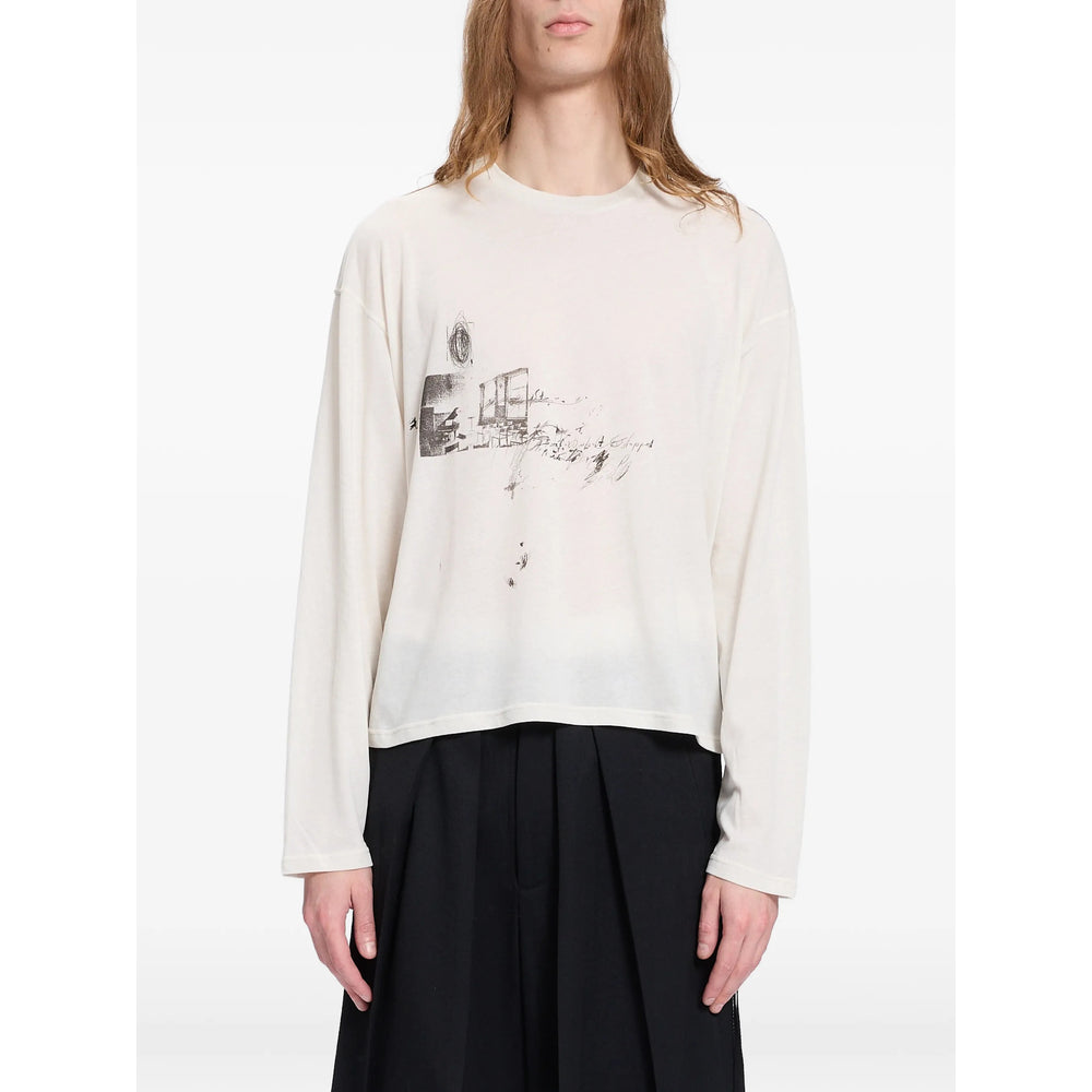 Ann Demeulemeester Neutrals T-Shirts & Vests - T-Shirts Men ANN DEMEULEMEESTER