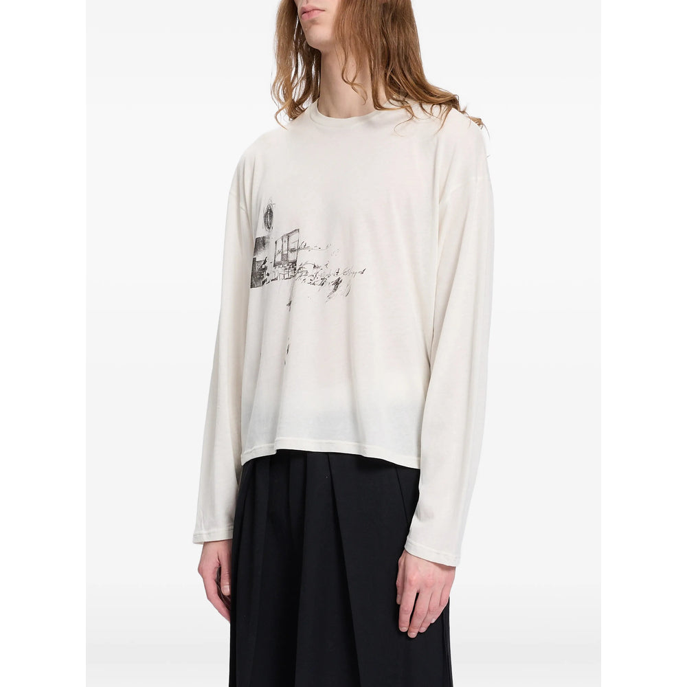 Ann Demeulemeester Neutrals T-Shirts & Vests - T-Shirts Men ANN DEMEULEMEESTER